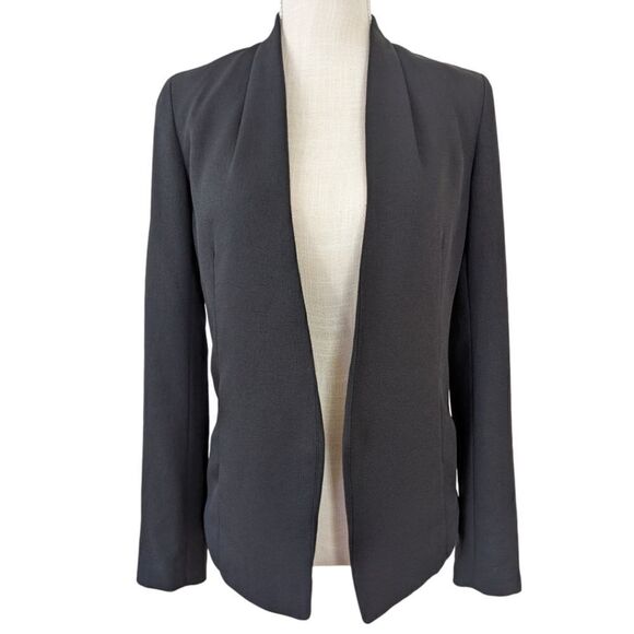 Aritzia Babaton Keith Jacket Blazer Japanese Fabric Open Front in Black Size 2 - Picture 4 of 13